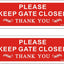2 Letreros Aluminio Antióxido Texto Inglés 10x3.5"