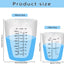 Taza medidora silicona 500ml y 3.4oz para resina reutilizable