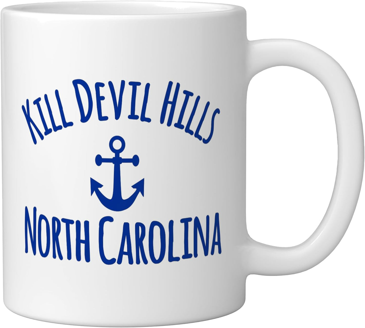Taza Cerámica Barco Ancla Marina Rústico Blanco