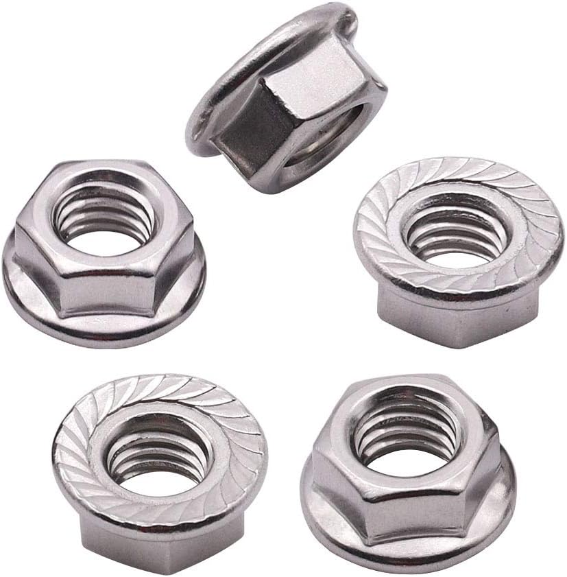 5/16-18 Tuercas Hex 304 Acero Inox 50 Pzas