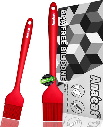 2 Pzas Cepillo Silicona Higiénico para Barbacoa Cocina Sin BPA