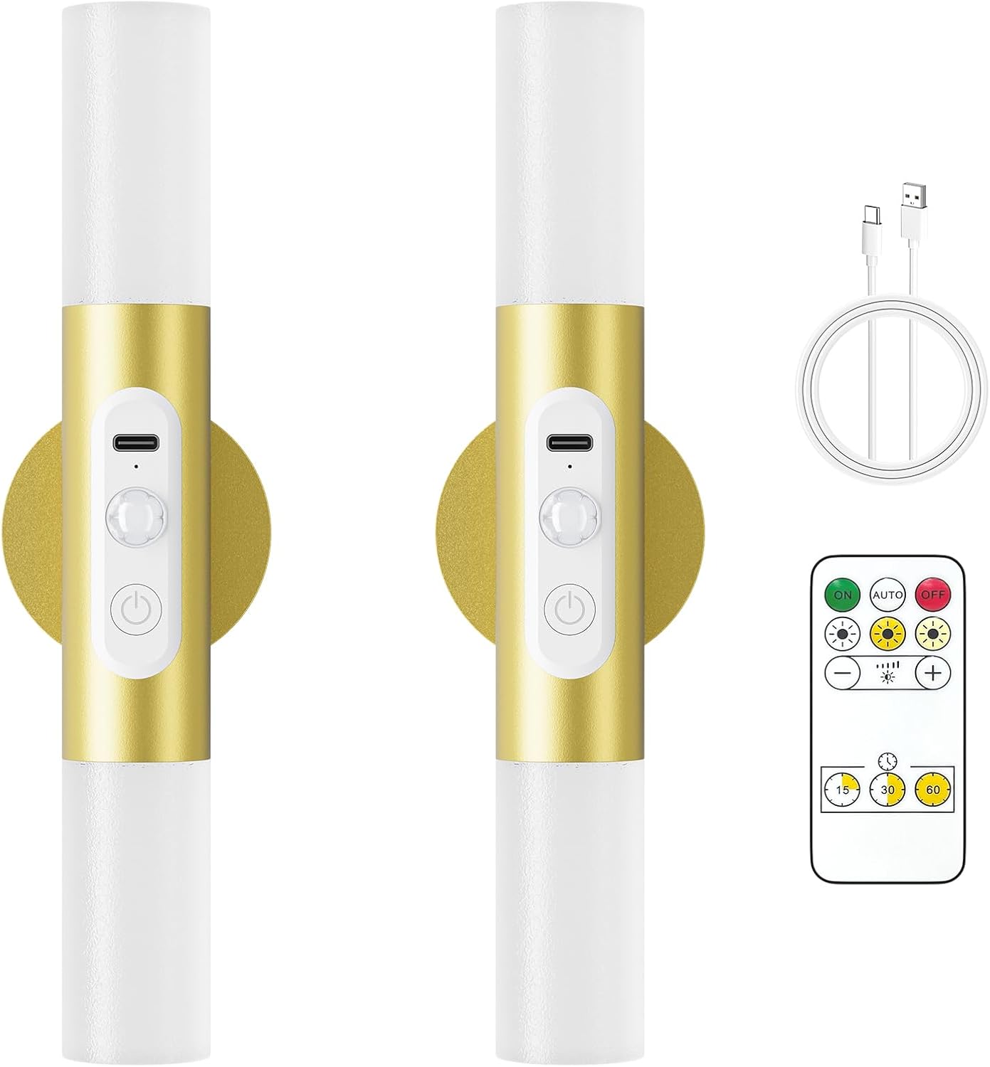 Apliques pared sensor movimiento luces LED recargables