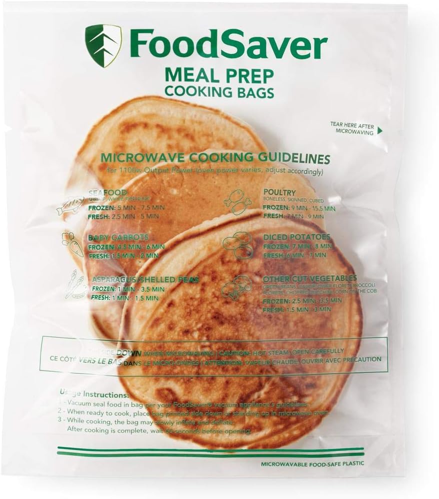 Bolsas para preparar comidas al vacío y microondas