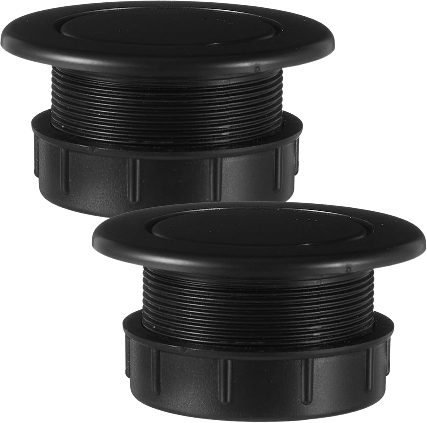 2 Pzas Tapas Enchufe Mesa Exteriores Negro