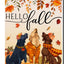 Bandera jardín perros otoño 12x18pulg doble cara decoración patio