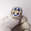 Anillo Fútbol Fantasy 2024 con Baño Oro Plata