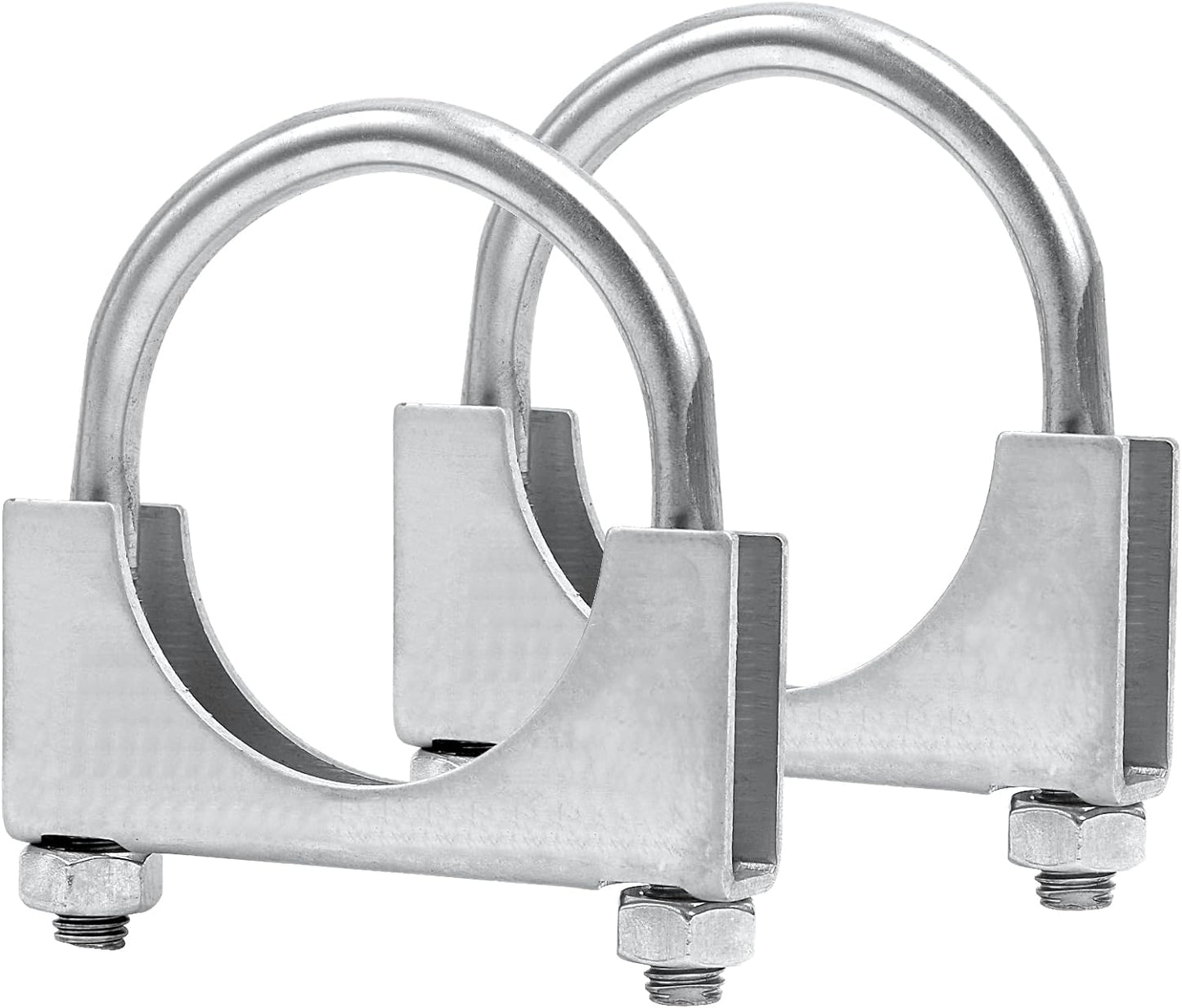 Abrazadera U acero inox 3.5" para escape 3-1/2" pack 2