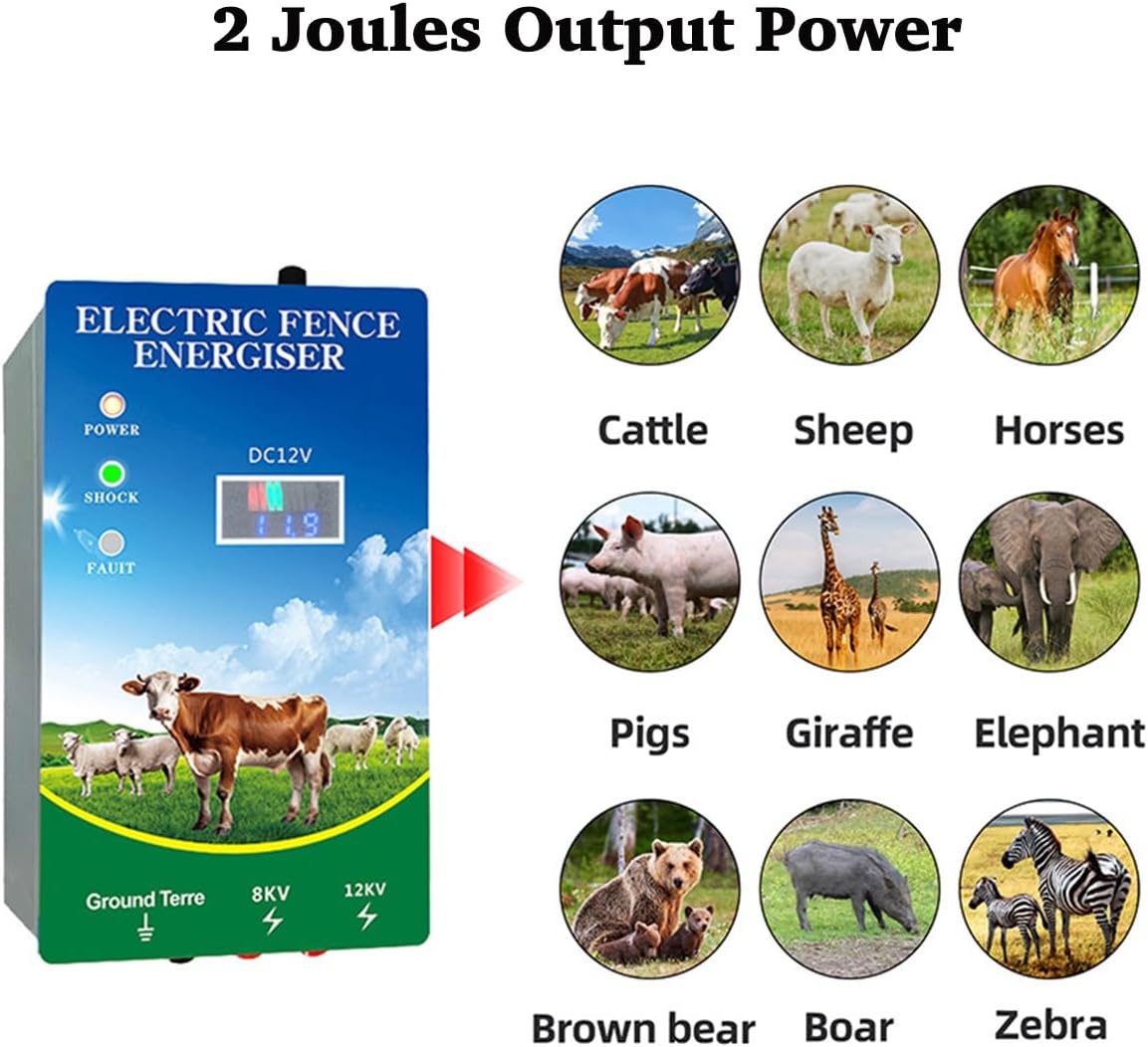 Cargador valla electrónica 6 millas 8-12KV LED