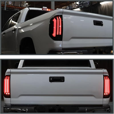 Luces traseras LED secuenciales rojas para Toyota Tundra