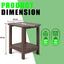 Mesa auxiliar Adirondack 2 niveles polietileno resistente