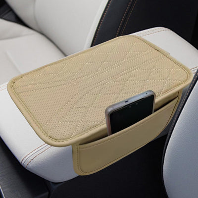 Funda cuero consola central auto con 2 bolsas almacenamiento