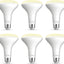Pack 6 bombillas LED BR30 E26 7W blanco suave 2700K