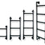 Escalera metal para ático y dormitorio 2 escalones negro