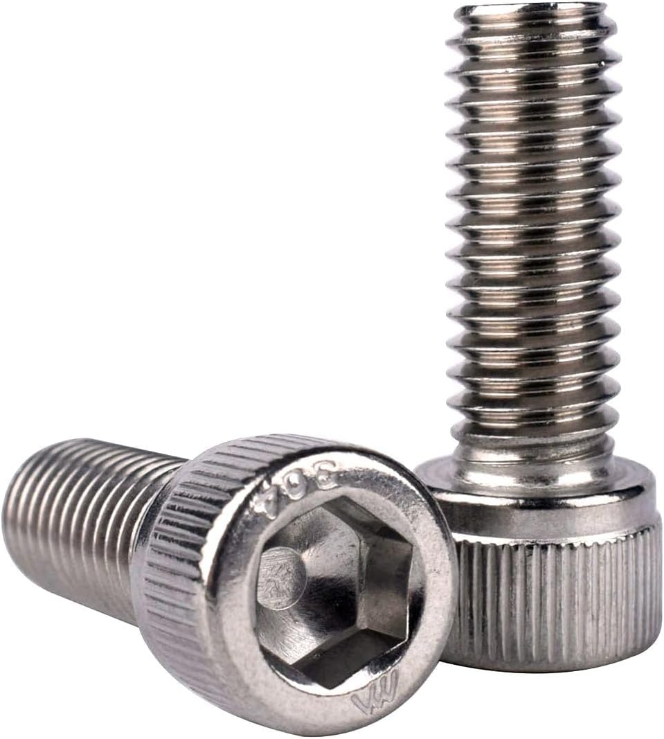 100 Tornillos Allen Acero Inox M2.5x10mm