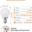 4 Bombillas LED BA15S 12V para RV cámper 2W blanco frío