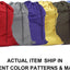 6 Pzas Bolsas Lavandería Viaje 30x40" Varios Colores