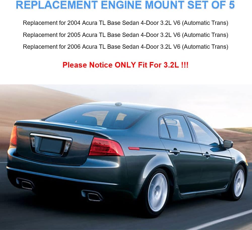 Repuesto montaje motor Acura TL 3.2L VTrans comp A4526