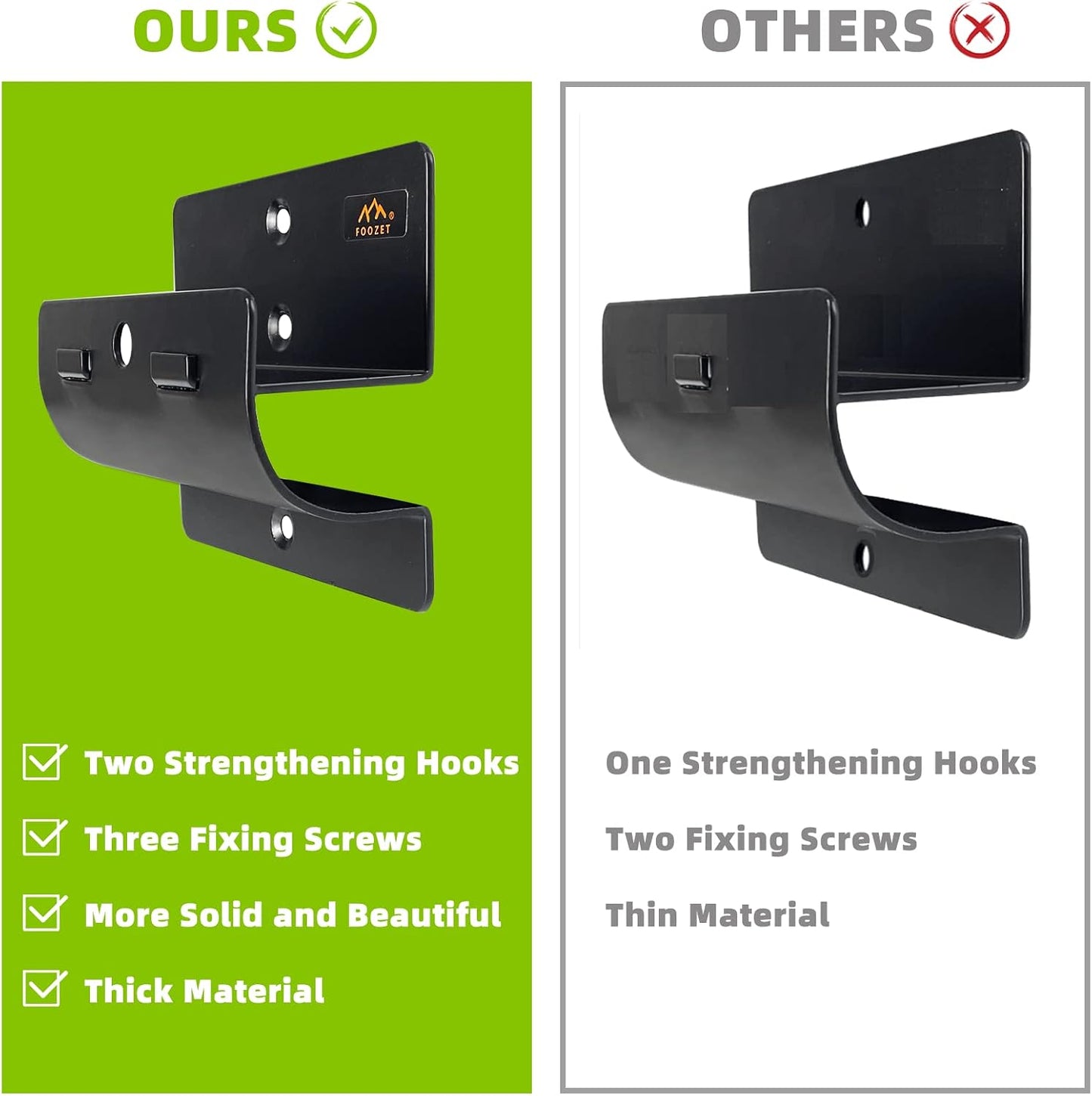 Colgador pared garaje resistente silla plegable