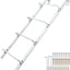 Escalera ventana 4 peldaños acero 45.2pulg blanco