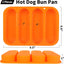 Molde silicona bollos perros calientes 6pulg set 2