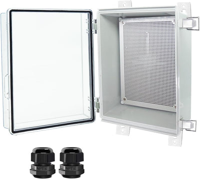 Caja conexiones ABS IP67 con pestillo inox y prensaestopas