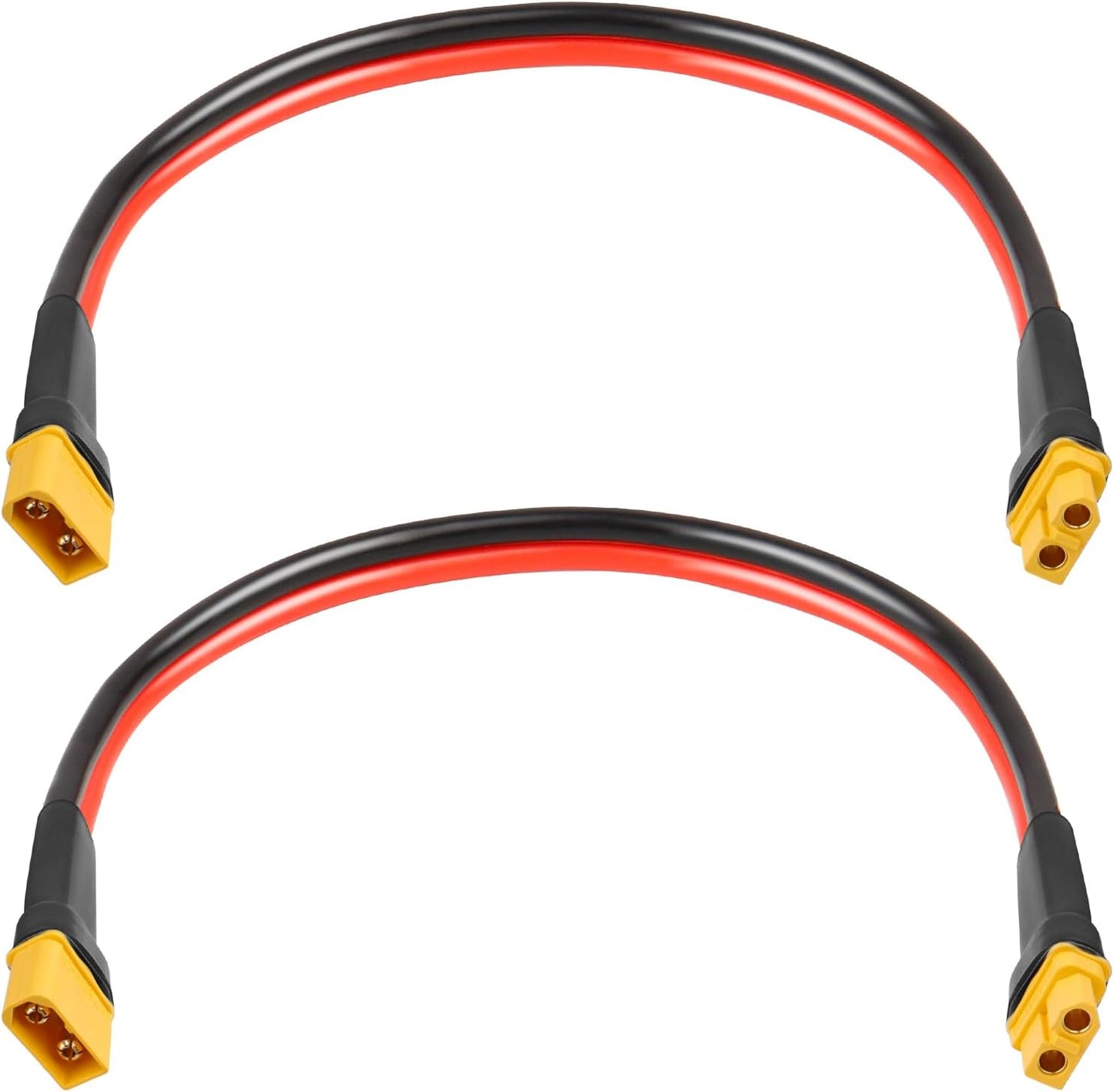 Cable XT60 10 AWG 1pie conector hembra a macho para batería