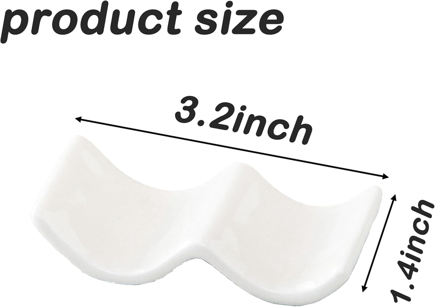 Soporte para palillos, cucharas y tenedores de cerámica multiusos (6 piezas)