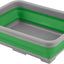 Cubo hielo plegable 10L multiusos para acampar y fiestas verde