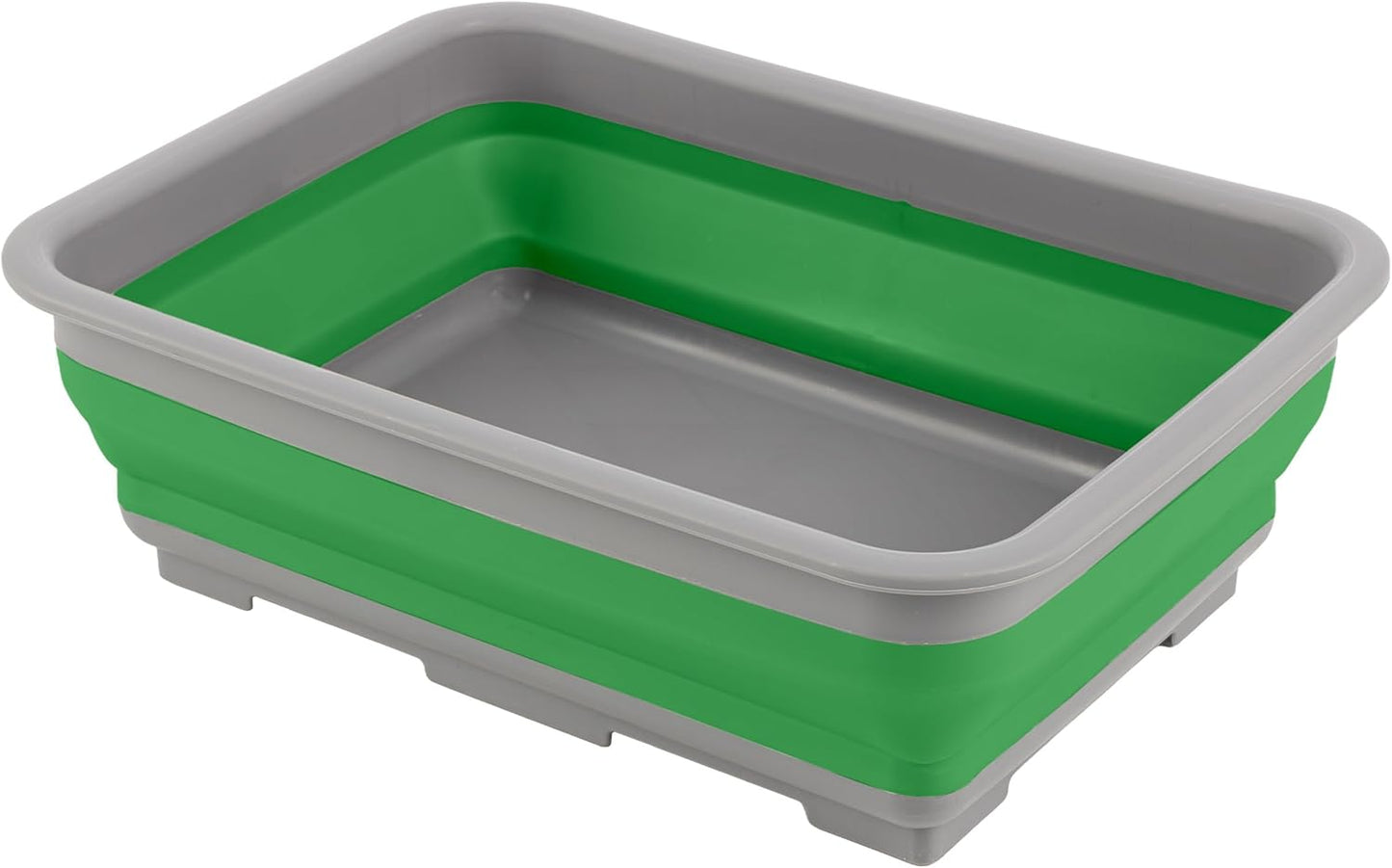 Cubo hielo plegable 10L multiusos para acampar y fiestas verde