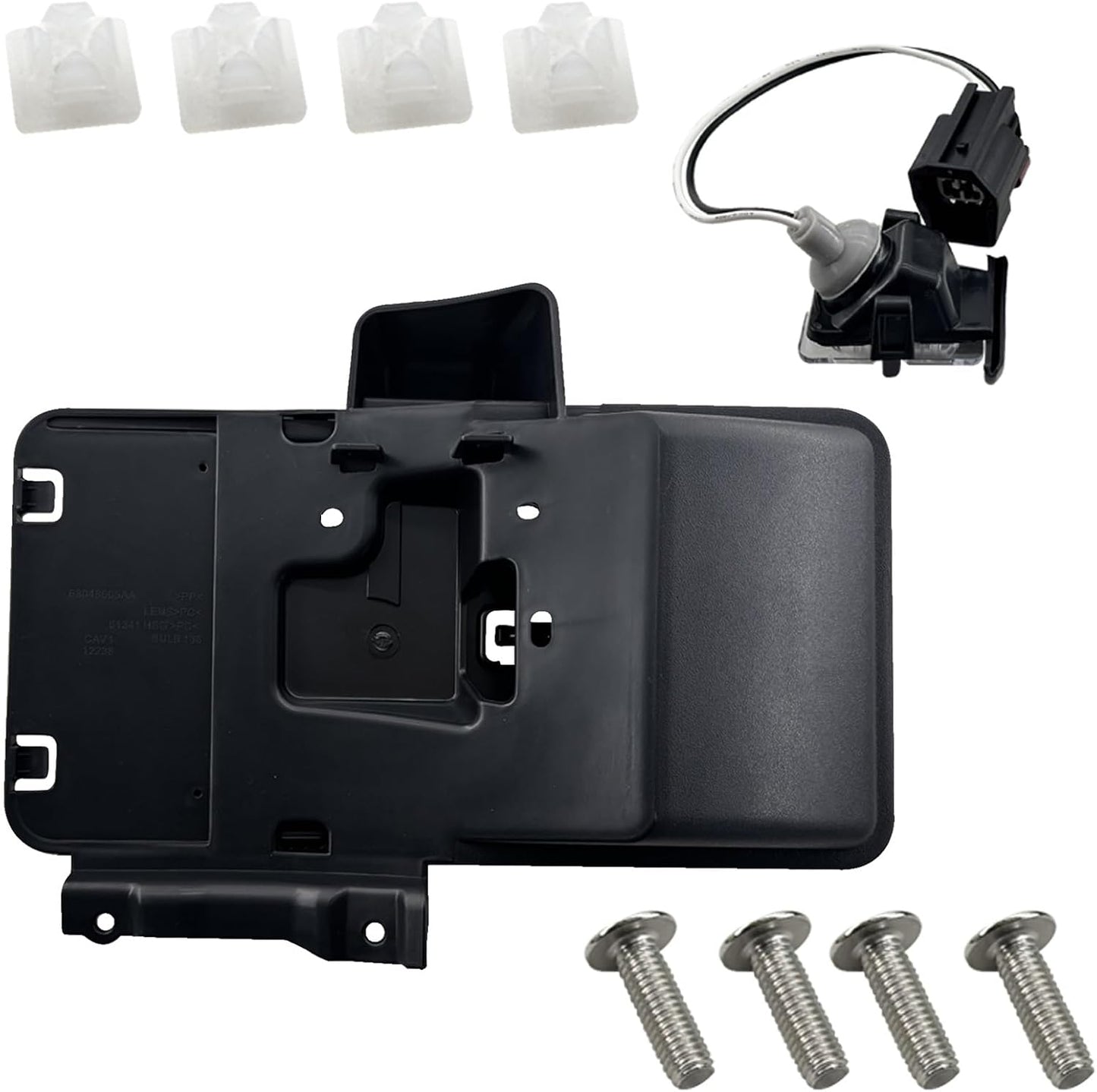 Soporte matrícula trasera Wrangler JK/JKU 07-16 con lámpara