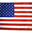 Bandera USA poliéster 8x12ft color blanco