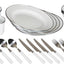 Set 24 Pzas Platos Enamel para 4 Personas Camping