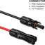 Cable extensión panel solar 8AWG 10ft con conectores