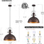 Luces colgantes bronce 12pulg estilo vintage ajustables 2