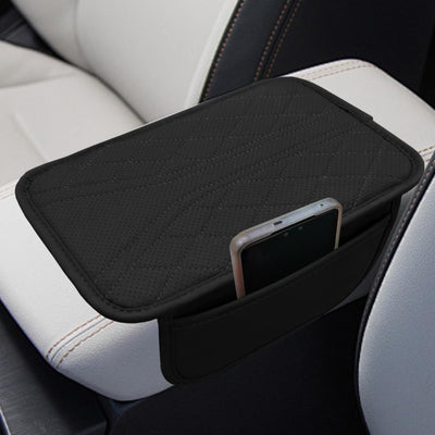 Funda cuero consola central auto con 2 bolsas almacenamiento