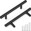 30 Manijas Acero Inox 3-3/4" Negro Mate para Gabinetes
