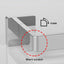 Toallero acero inox 304 10 Pzas set baño cromo pulido