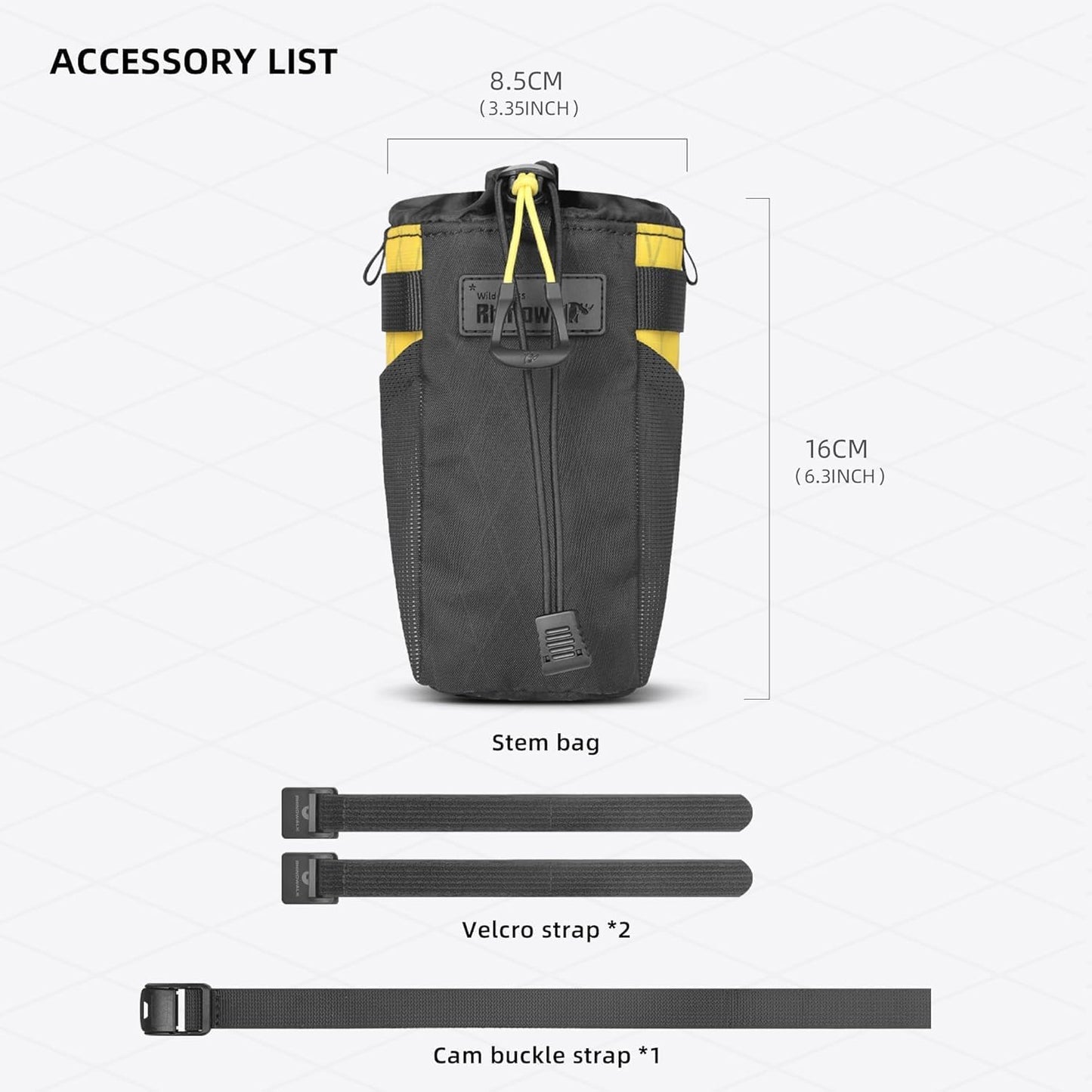 Bolsa botella agua bicicleta aislada impermeable 3 puntos