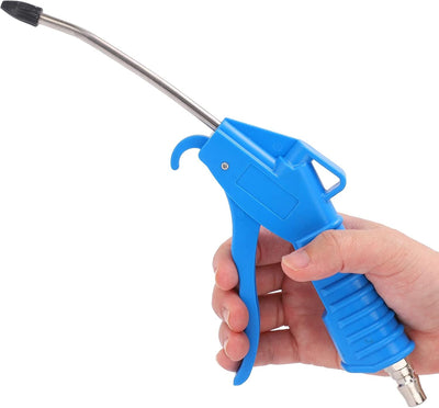 Pistola soplador aire doblada con protector goma industrial