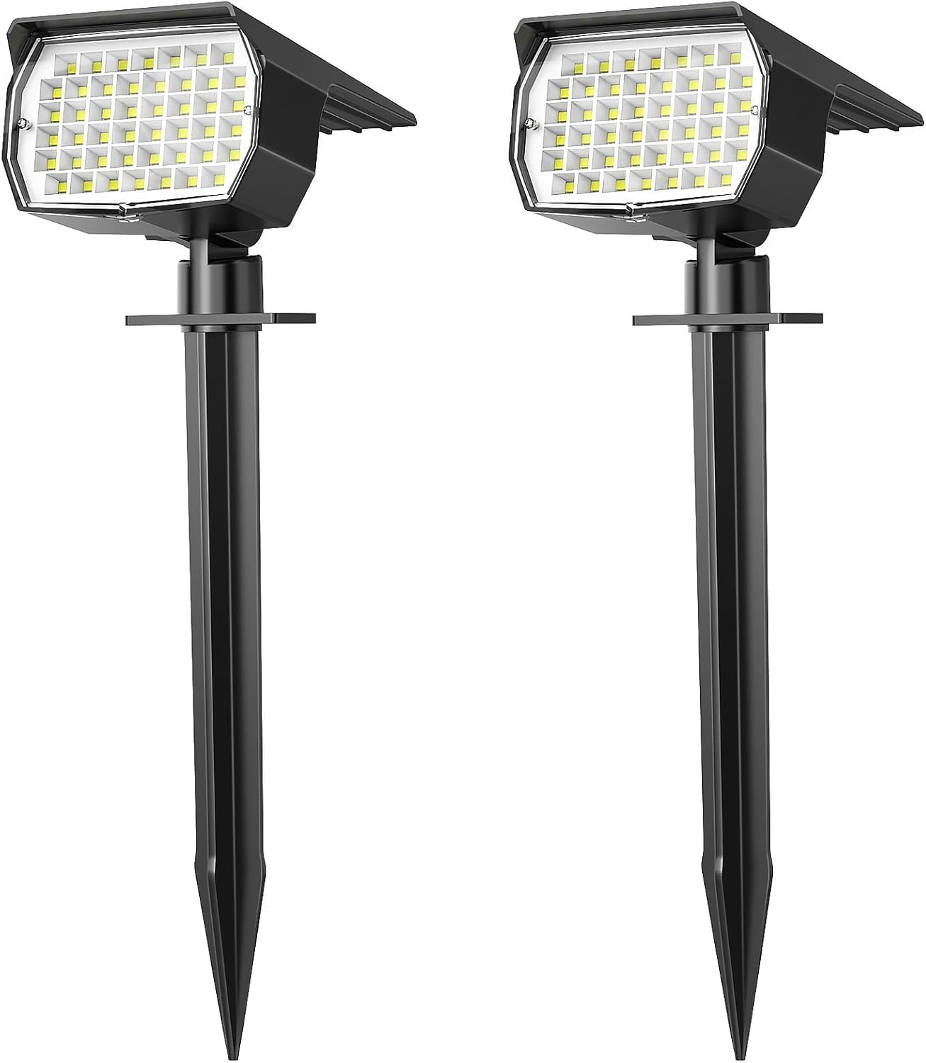 Focos solares IP65 impermeables 46LED patio jardín