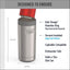 Aislante vacío acero inox 12oz para latas bebidas