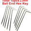 Set 10 llaves Allen 0.098" hexagonales