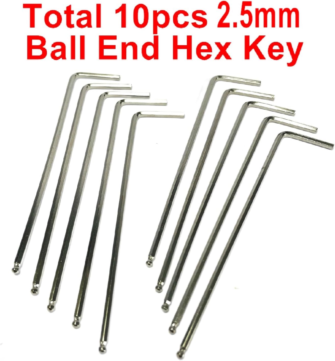Set 10 llaves Allen 0.098" hexagonales