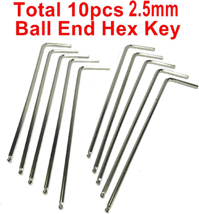 Set 10 llaves Allen 0.098" hexagonales