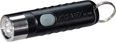 Linterna LED recargable EDC ligera llavero negro
