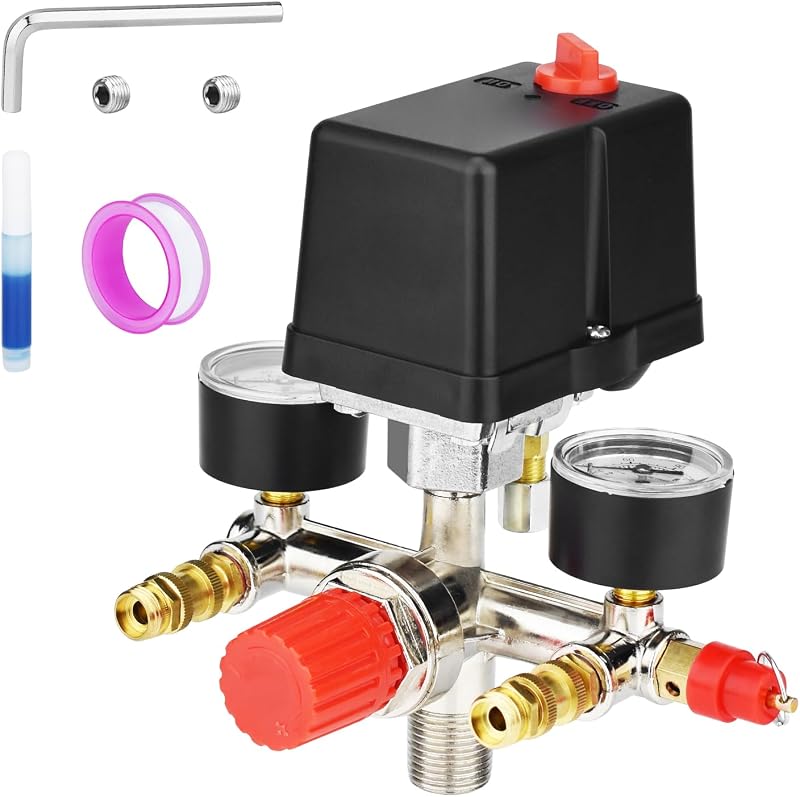 Válvula control compresor aire 90-120PSI 110-240V