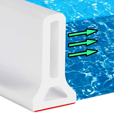 Barrera agua plegable 8ft para ducha blanco