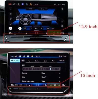 Protector pantalla VW Tiguan 2025-26 15" vidrio HD 9H