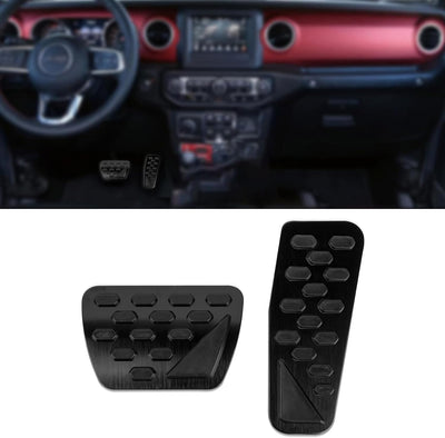 Fundas pedal Wrangler JL extensores freno aluminio