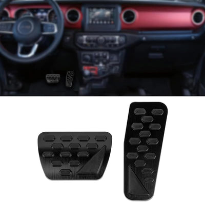 Fundas pedal Wrangler JL extensores freno aluminio
